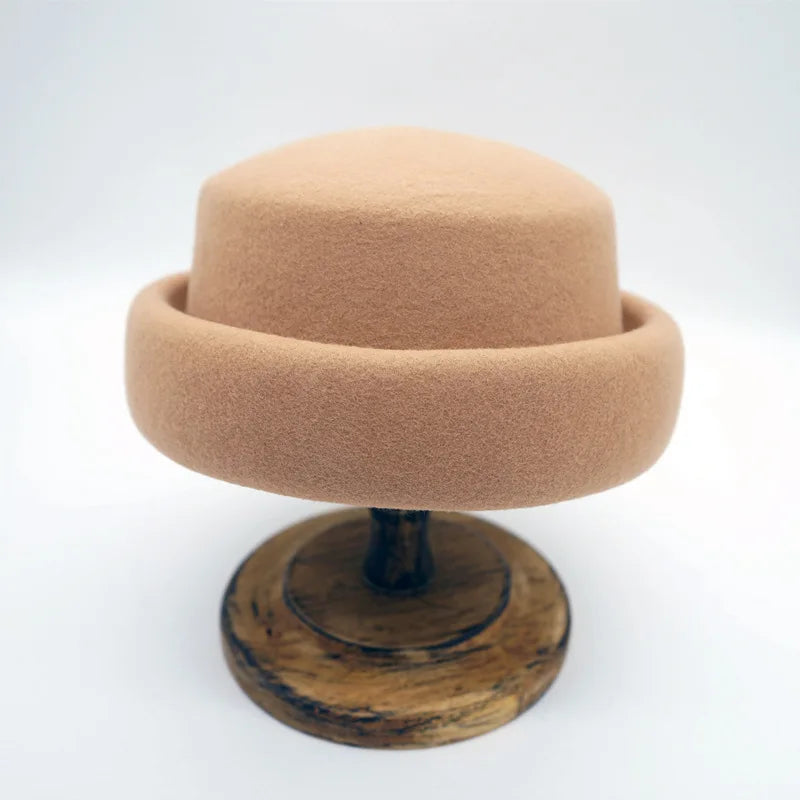 Japanese Retro White Black Brown Camel Wool Beret Women's Autumn And Winter