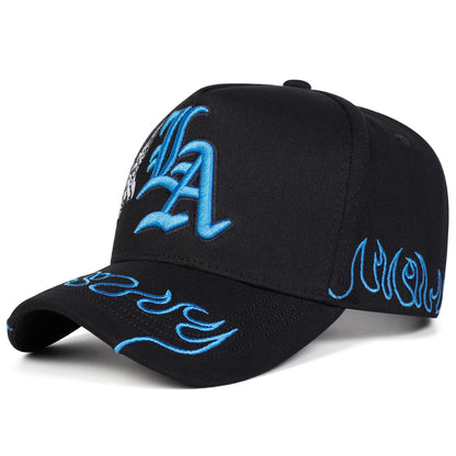 Unisex Gothic LA Angel Embroidery Baseball Caps Spring Autumn