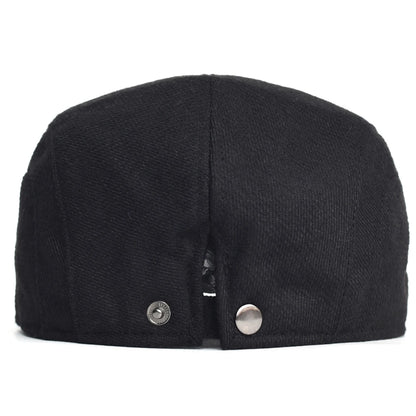 Autumn Winter Thick Warm Newsboy Caps Men Women Soft Beret Hat