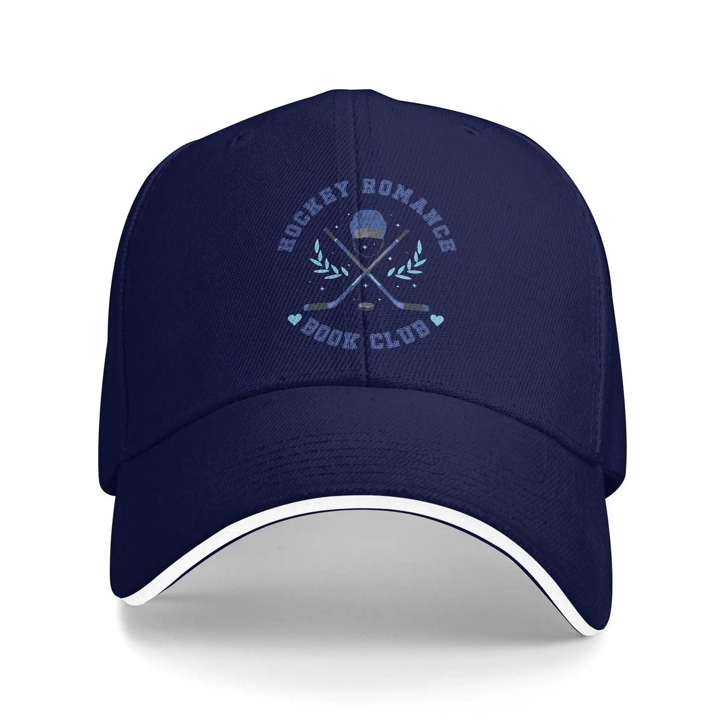 Hockey Romance Book Club Men Baseball Cap