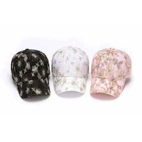 Elegant Breathable Floral Lace Baseball Cap