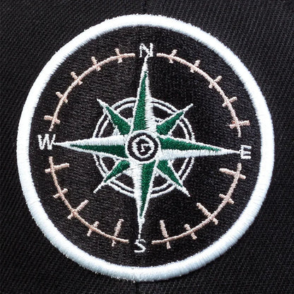Unisex Compass Embroidery Hip-Hop Hats