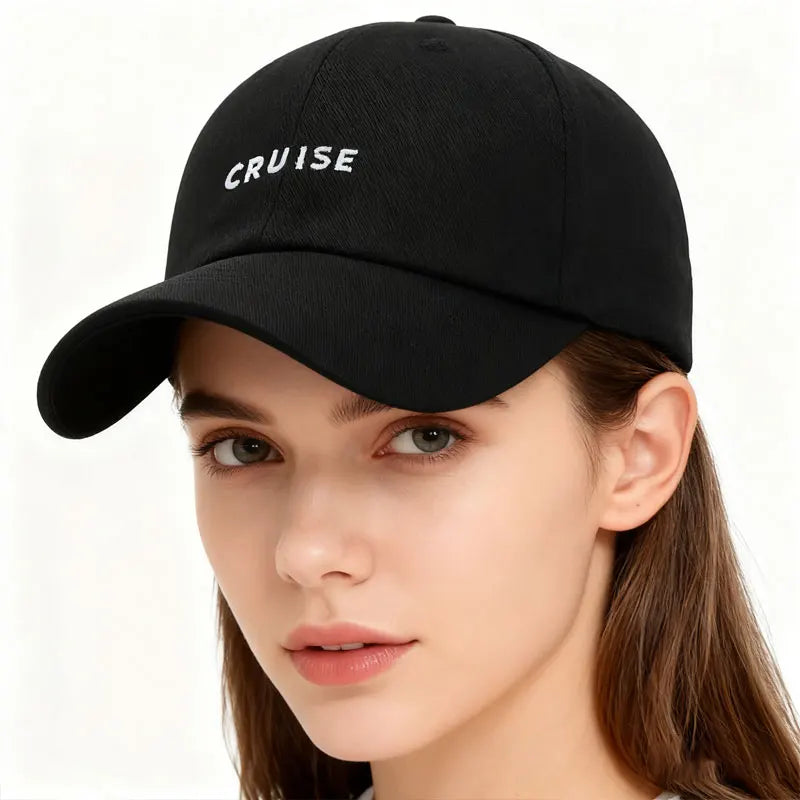 Unisex Baseball Cap Korean Style Trendy Streetwear Letter Embroidered Versatile Dad Hat