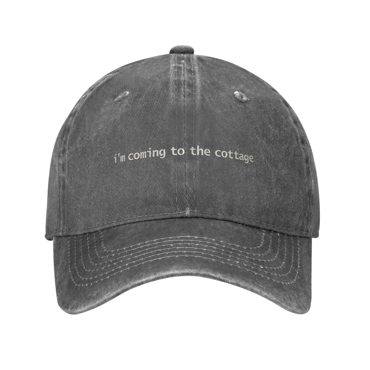 Washed Baseball Cap Heated Rivalry Summer For Men Adult "IM Coming To The Cottage"
