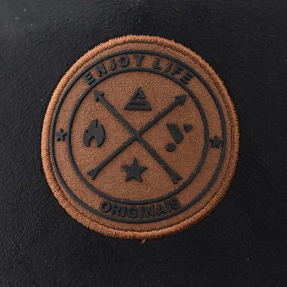 Hot Sale Unisex Cap Enjoy Life Letter Patch Baseball Caps Men Women Trucker Hat