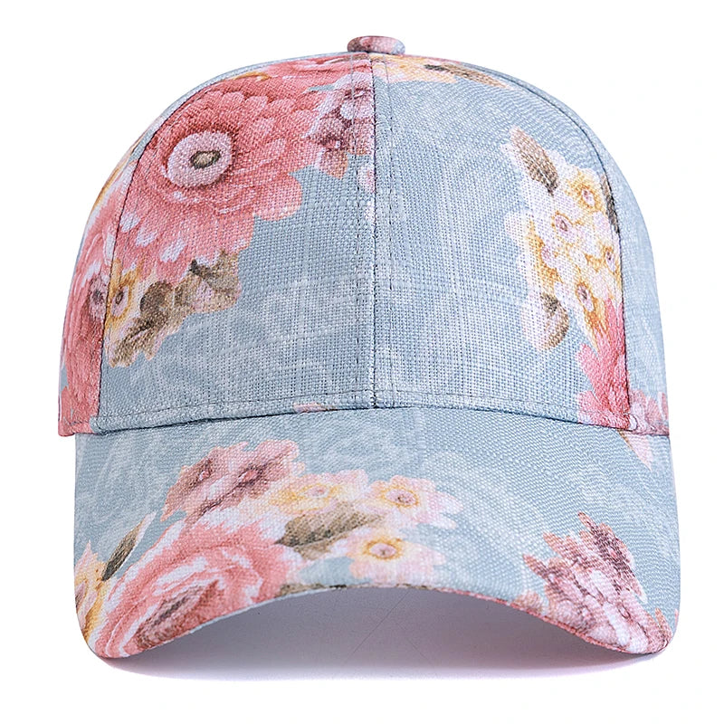 Style Women's Flower Pattern Baseball Cap