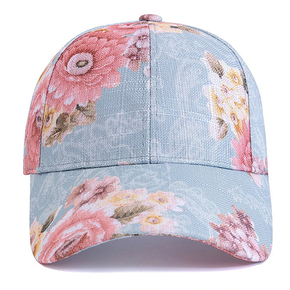 Style Women's Flower Pattern Baseball Cap