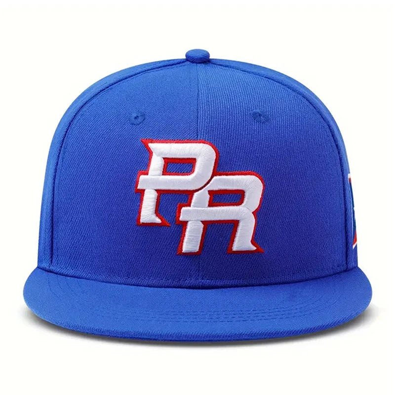 Personalized Fashion Flat Edge Hat PR Side Flag Embroidered Hip Hop Hat