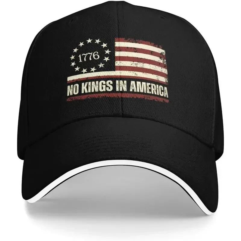 No King in America Anti 47 Protect Democracy Adjustable Snapback Dad Hat Lightweight Unisex Patriotic Cap
