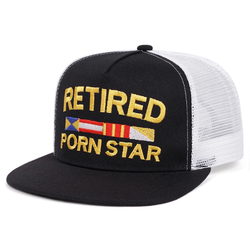 2026 New Flat Edge Hat Creative Letter Embroidered Baseball Hat