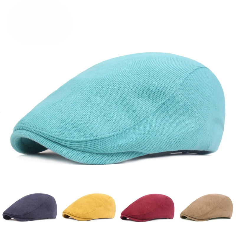 Literary And Artistic Youth Beret Men And Women Cap Spring And Autumn Forward Hat