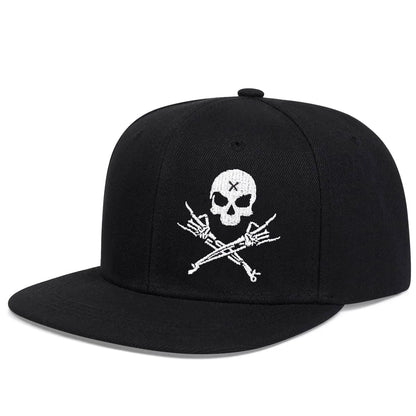 Unisex Skeleton Fingers Embroidery Hip-hop Hats Spring Autumn