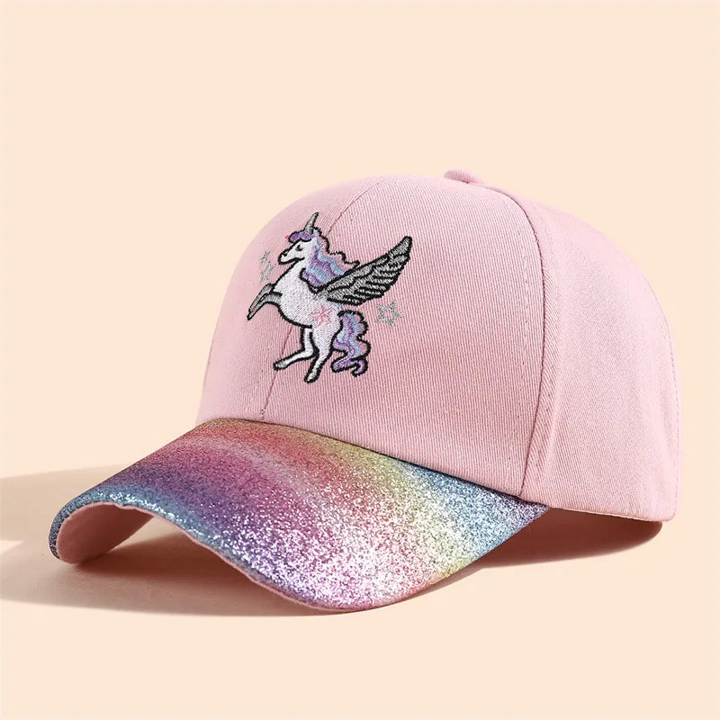 New Cartoon Children Baseball Cap Kids Girls Sun Hat Adjustable