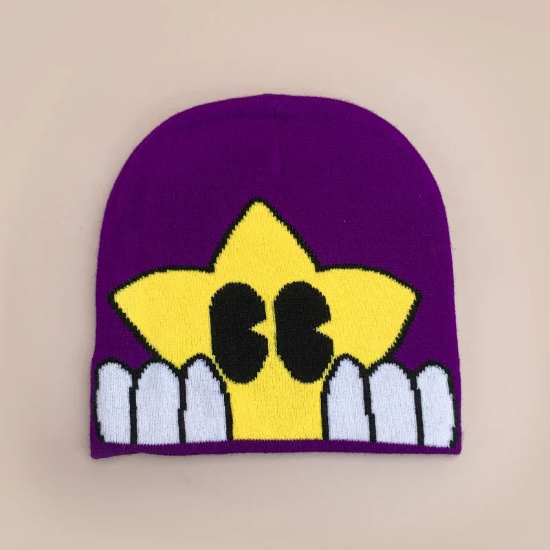 Cartoon Cute Five-Pointed Star Knitted Hats