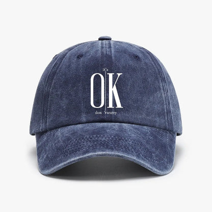 Ok Concise Slogan Graphic ﻿Baseball Cap