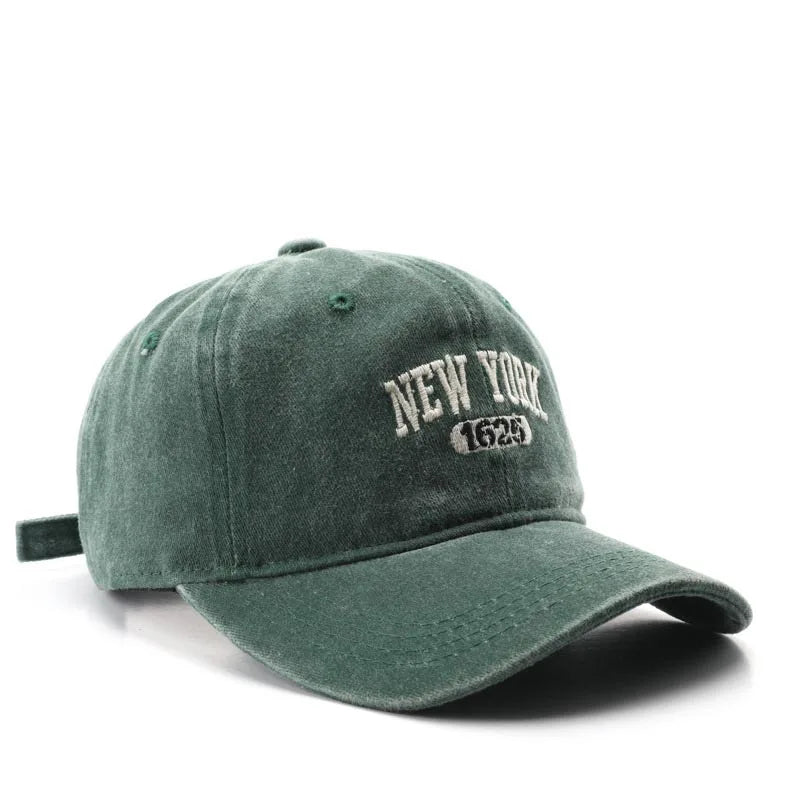 Retro New York Embroidery Baseball Hat for Men Women Vintage