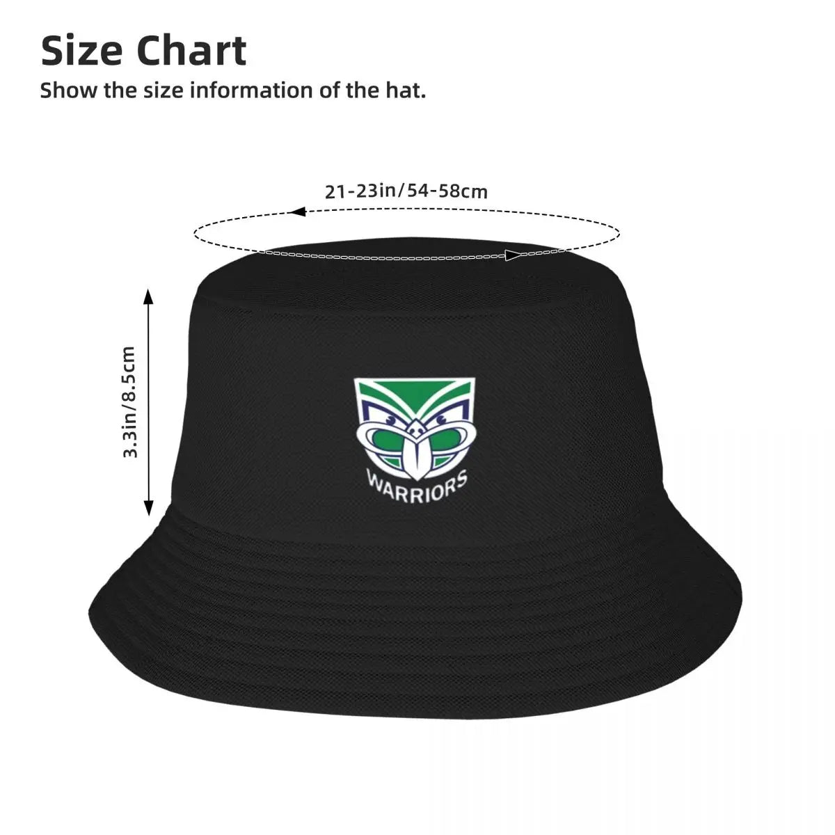 New Zealand Warriors Bucket Hat fishing hat Hat Luxury Brand Horse Hat Male Cap Women's