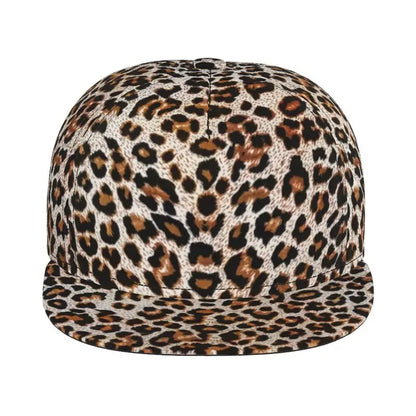 Leopard Print Baseball Cap Men Women Adjustable 3D Printed Snapback