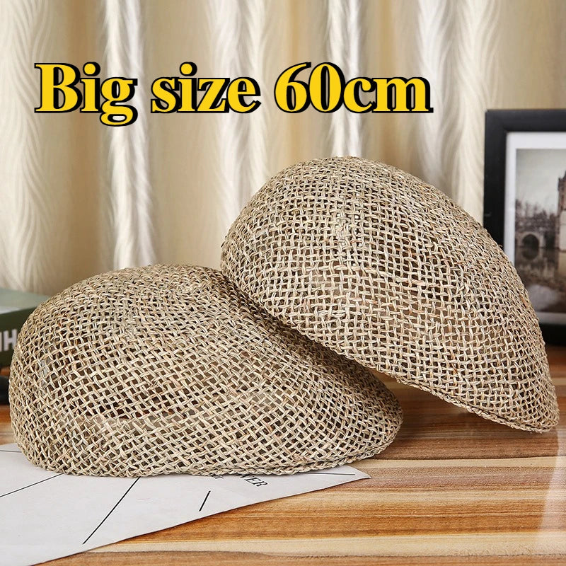 Big Size Fashion Straw Weave Berets