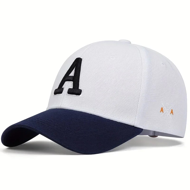Unisex A Letter Side Embroidery Baseball Caps Spring And Autumn