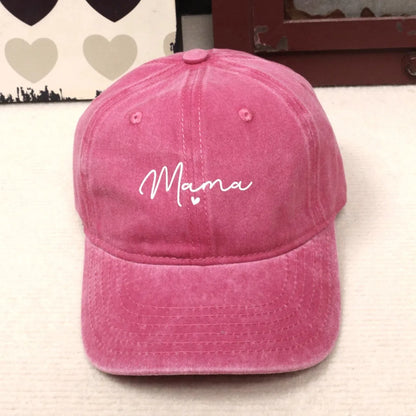 Vintage Washed Cotton Baseball Cap For Women
