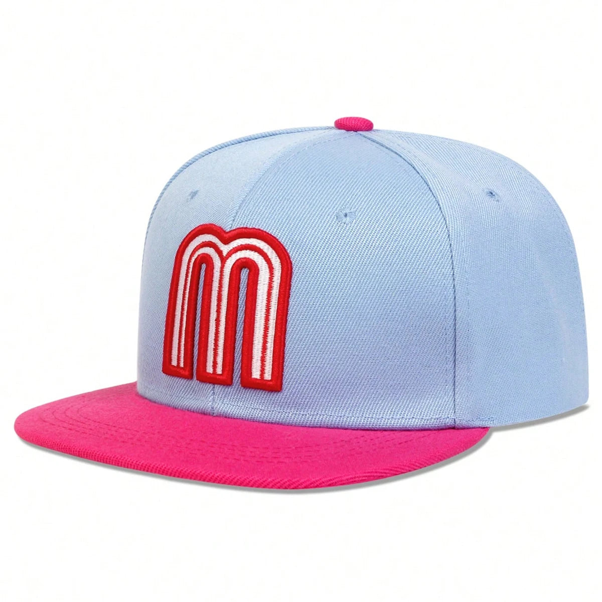 Unisex M Letter Embroidery Hip Hop Hats Outdoor Adjustable Casual Baseball Caps Sunscreen Hat