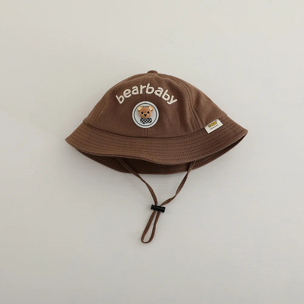 Autumn Cute Boys Fisherman Hat Girls Super Cute Cartoon Bear