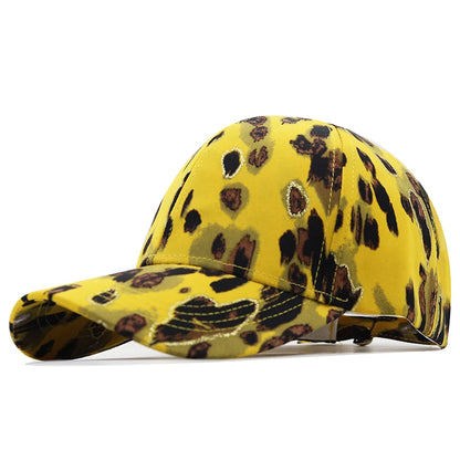 New Fashion Women Tie Dye Cap Multicolor Irregular Print Baseball Cap