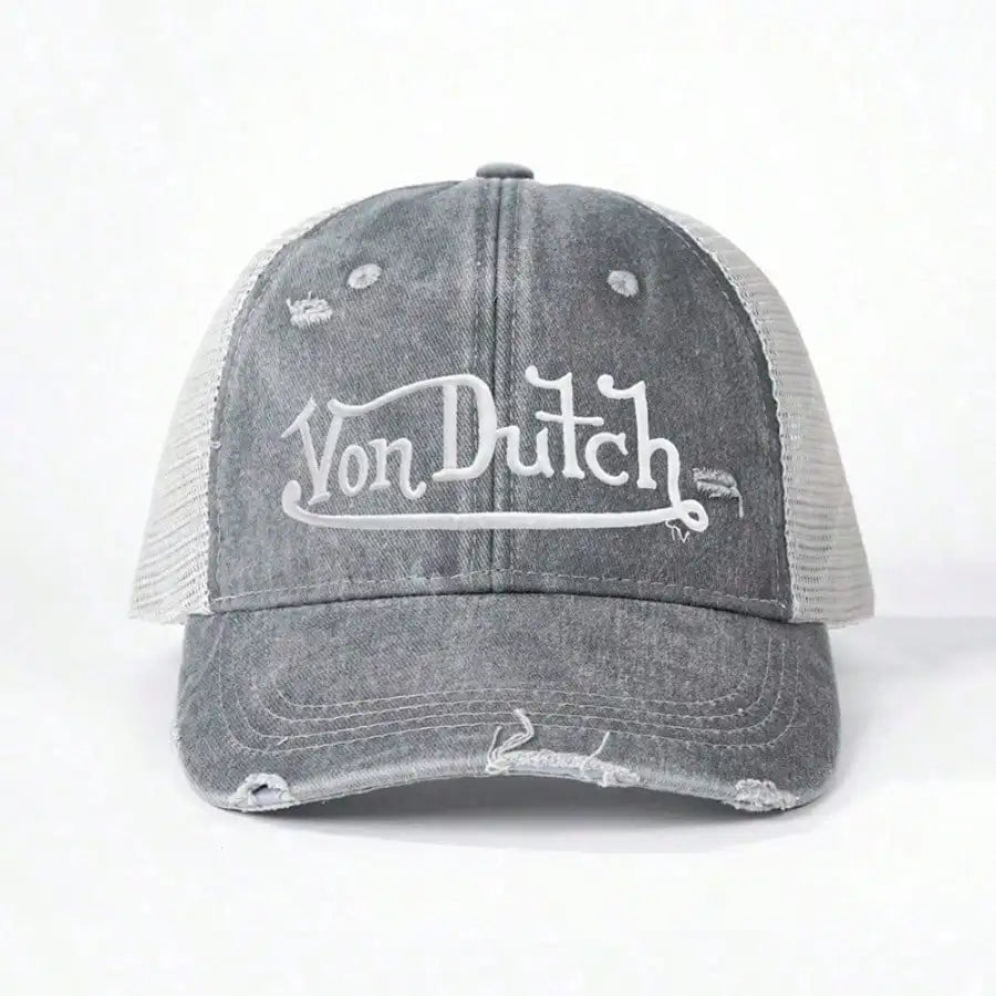 Yon Dutch Vintage Distressed Embroidered Baseball Cap