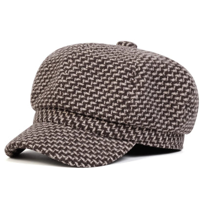 Unisex Thousand Bird Grid Personality Newsboy Hat