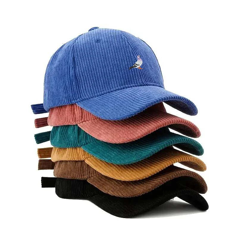 Corduroy Baseball Cap for Men and Women in Autumn and Winter