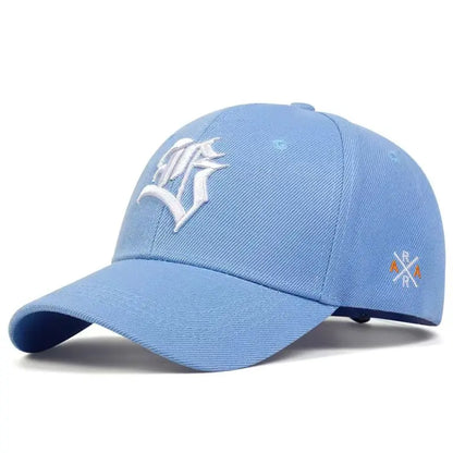 Unisex B Letter Embroidery Baseball Cap Spring and Autumn Outdoor Adjustable Casual Sunscreen Hat