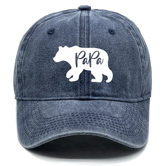 Baseball Cap Print PaPa Bear Dad Hat For Men Women