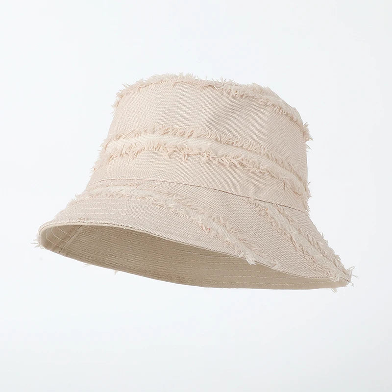 Solid Color Double Sided Fisherman Caps Women Autumn Spring