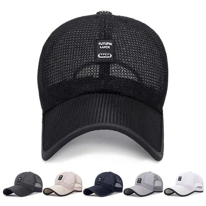 Unisex Cotton Outdoor Space Sun Hat Baseball Cap Snapback Hats Mesh