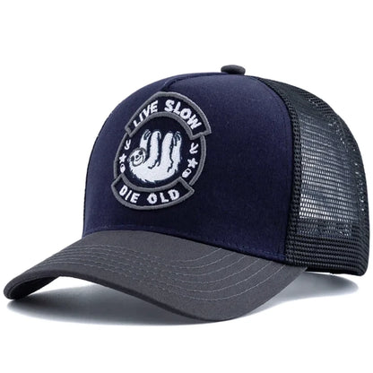 Unisex Embroidered Trucker Hat Mesh Baseball Cap Summer