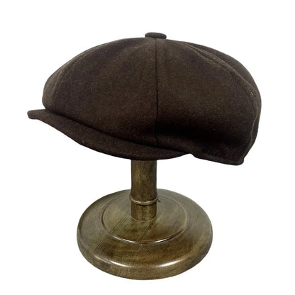 Vintage Newsboy Caps Retro Octagonal Hat