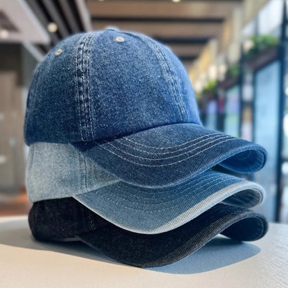 New Fashion Denim Baseball Cap For Women Men