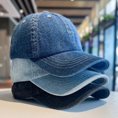 New Fashion Denim Baseball Cap For Women Men