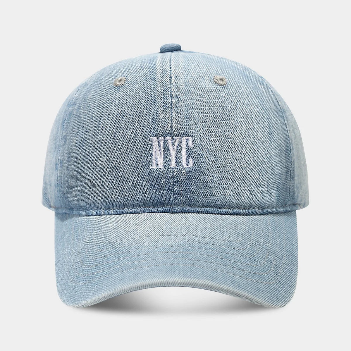Versatile Spring Summer Denim Baseball Cap