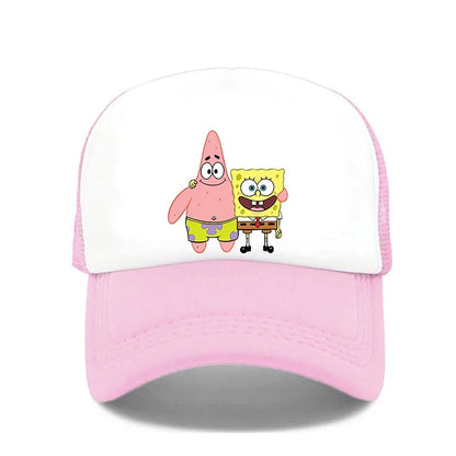 Fashion Cute SpongeBobs Print Baseball Cap Cartoon Men Women Summer