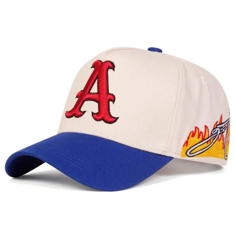 Fashionable Creative Baseball Hat A Letter Embroidered Street Hip Hop Hat