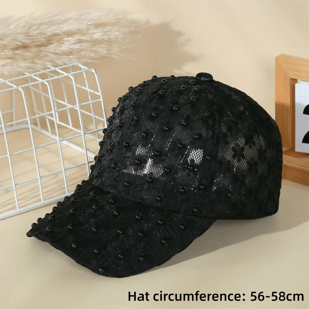 Fashion Mesh Floral Baseball Cap
