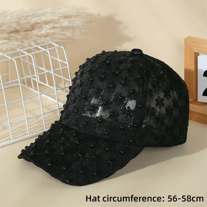 Fashion Mesh Floral Baseball Cap
