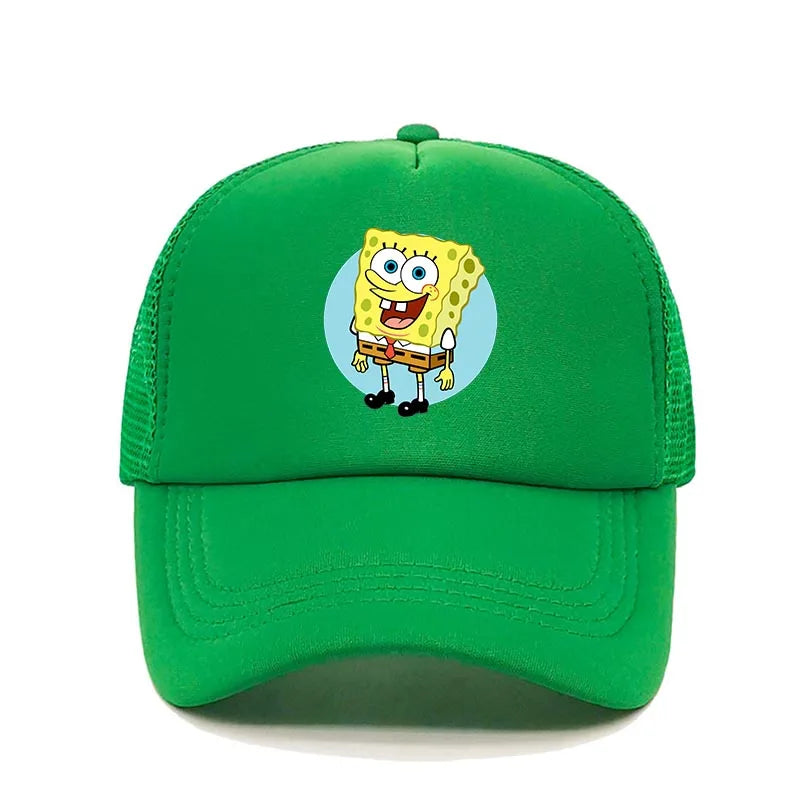 Fashion Cute SpongeBobs Print Baseball Cap Cartoon Men Women Summer
