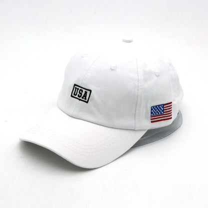 New Simplicity Hats American Flag USA Letters Embroidery Baseball Caps Men And Women
