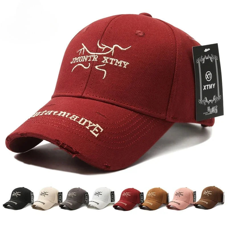 Korean Style Structured Baseball Cap Hard Crown Unisex Summer