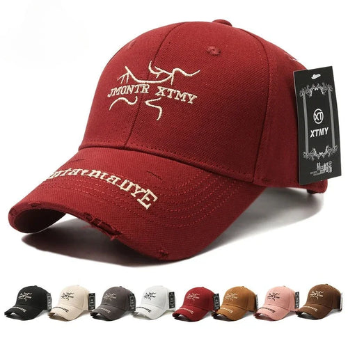 Korean Style Structured Baseball Cap Hard Crown Unisex Summer