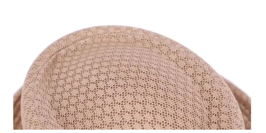 New Breathable Hat England Mesh Flat Straw Hat Retro England Jazz Foldable Sun Hats