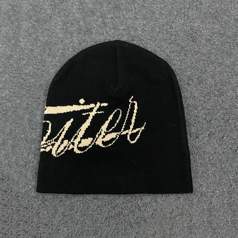 Trendy Jacquard Knitted Hat Autumn Winter Outdoor
